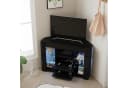 Dripex Lowboard TV Eckschrank Fernsehtisch Hochglanz 100x40x68 cm, Schwarz Bild 1