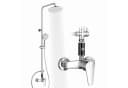 HOMELODY Duschsystem mit LED Anzeige 10 Zoll Regendusche Chrom Bild 2