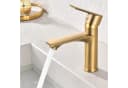 HOMELODY Waschtischarmatur Einhebelmischer Gold 3/8 Anschluss Bild 2