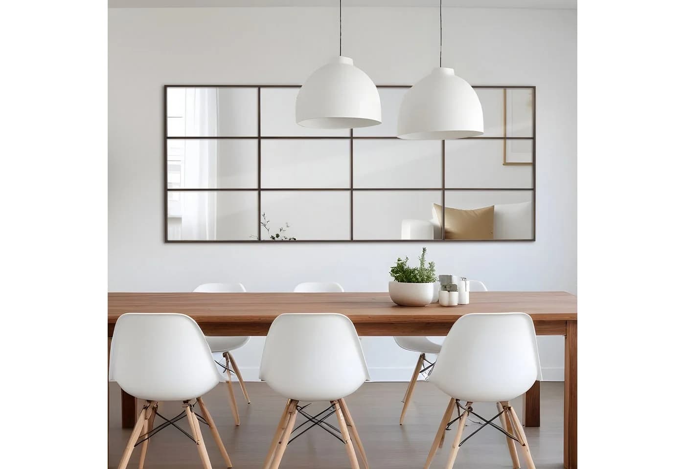 LUNAMIRROR Wandspiegel HD-Spiegel mit schwarzen Metallrahmen und Splitterschutz - Bild 4