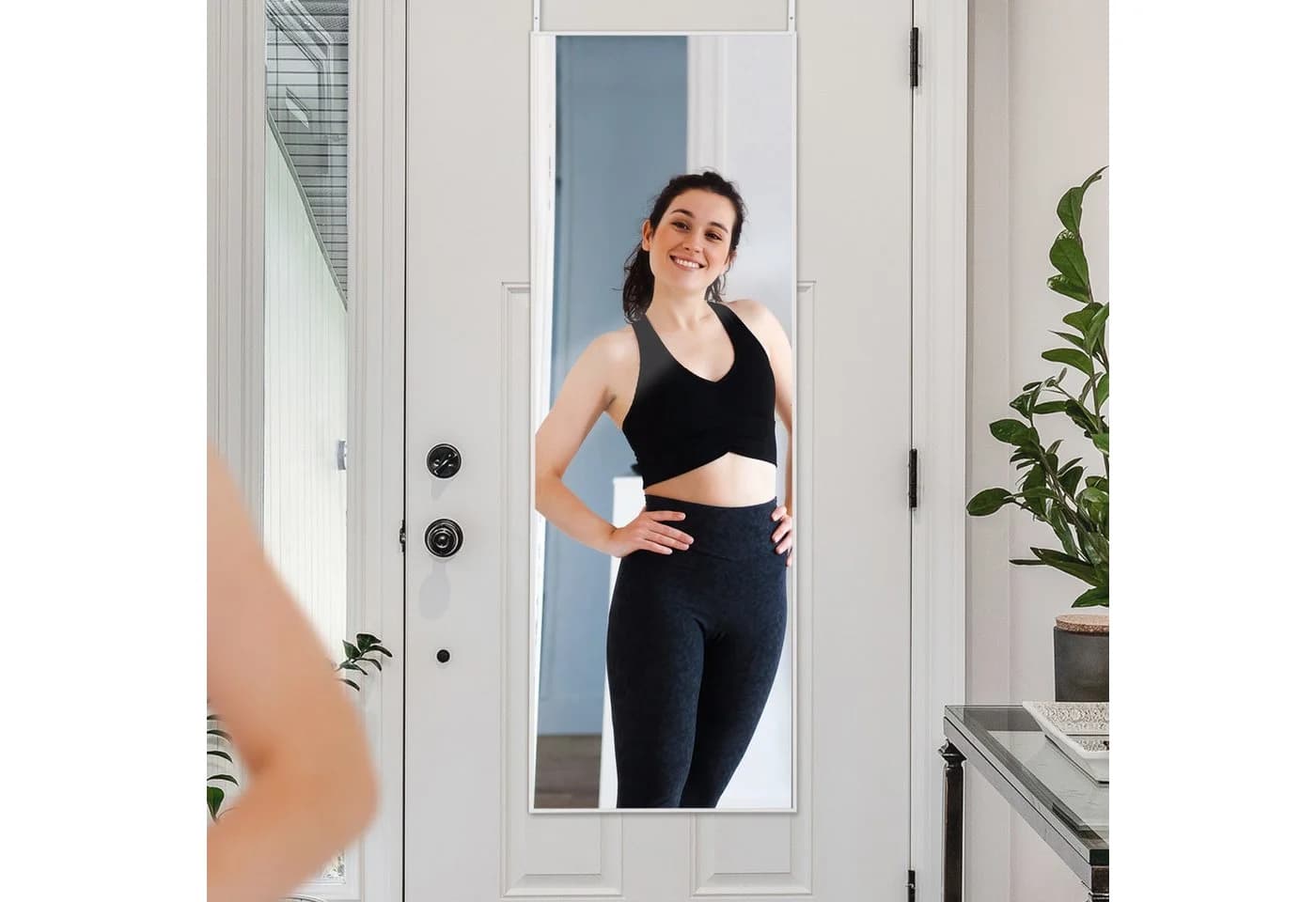 LUNAMIRROR Wandspiegel Aluminiumrahmen HD Glas bruchsicher ohne Bohren - Bild 3