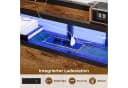 MSMASK Metallbett mit LED-Beleuchtung, USB-Ladefunktion und Stauraum, Braun Bild 4