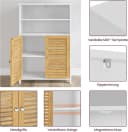 MSMASK Badkommode Badezimmerschrank Weiß 60x30x100 cm Bild 5