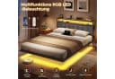 MSMASK Polsterbett mit Ladestation und LED-Beleuchtung, Dunkelgrau, 160x210cm Bild 5