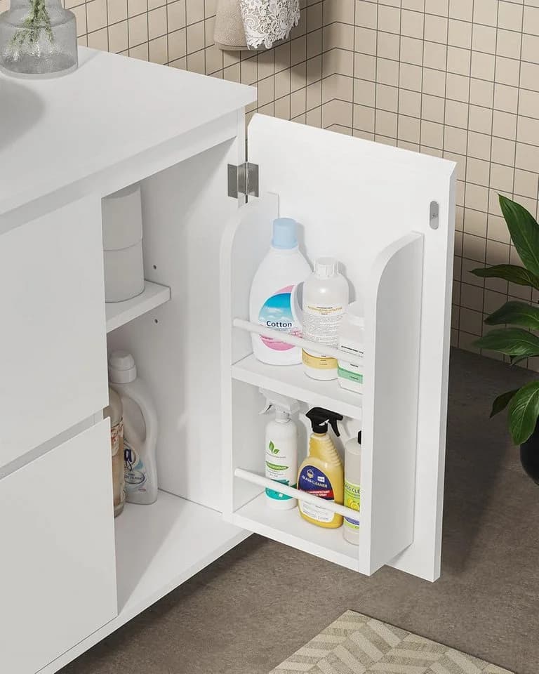 MSMASK Waschbeckenunterschrank mit Schubladen Weiß - Bild 5