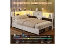 MSMASK Daybett mit LED und Steckdosen Weiß Modern Bild 4