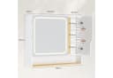 MSMASK Spiegelschrank Badezimmer LED Beleuchtung 80x16x65 cm Bild 1