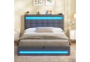 MSMASK Jugendbett 140x190 cm Grau LED Beleuchtung Ladestation Bild 5