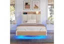 KIMENICH Polsterbett mit USB-Ladefunktion und LED-Beleuchtung, Modern, 90x200cm Bild 3