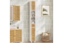 MSMASK Hochschrank Badezimmerschrank 22x20x180 cm Holzfarben Bild 4