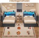 KIMENICH Polsterbett Jugendbett mit LED-Beleuchtung und USB-Ladestation Bild 4