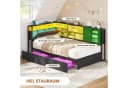 KIMENICH Polsterbett Jugendbett mit LED-Beleuchtung und USB-Ladestation Bild 5