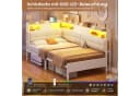 MSMASK Daybett Polsterbett Jugendbett mit LED-Beleuchtung und USB-Ladestation Bild 3