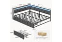 MSMASK Daybett Polsterbett Schlafsofa mit USB LED-Beleuchtung 140x200cm Bild 1
