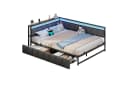 MSMASK Daybett Polsterbett Schlafsofa mit USB LED-Beleuchtung 140x200cm Bild 2