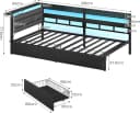 KIMENICH Daybett Schlafsofa LED-Beleuchtung USB-Ladestation Bild 1