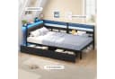 KIMENICH Daybett Schlafsofa LED-Beleuchtung USB-Ladestation Bild 4