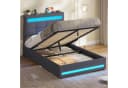 MSMASK Polsterbett mit LED und USB Stauraum Bild 4