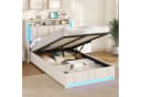 MSMASK Polsterbett mit Stauraum, LED & USB Bild 2