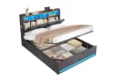 MSMASK Polsterbett 140x200 mit Stauraum, LED & USB Bild 3