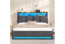 MSMASK Polsterbett 140x200 mit Stauraum, LED & USB Bild 4