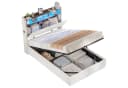 MSMASK Polsterbett mit LED, Stauraum & Ladestation Cord Beige Bild 3