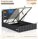 MSMASK Polsterbett 140x190 cm mit LED & Stauraum Bild 1