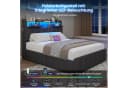 MSMASK Polsterbett 140x190 cm mit LED & Stauraum Bild 4