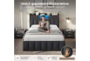 MSMASK Polsterbett 140x190 cm mit LED & Stauraum Bild 5