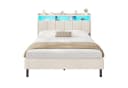 MSMASK Polsterbett 140x200 mit LED, Ladestation & Stauraum Bild 3
