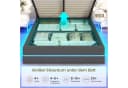MSMASK Polsterbett 140x200cm mit Hydraulischem Stauraum und LED-Beleuchtung grau Bild 4