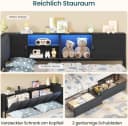 KIMENICH Polsterbett Schwarz mit LED-Beleuchtung und Stauraum Bild 5