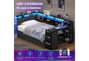 KIMENICH Jugendbett L-förmig Schwarz mit LED & Schreibtisch Bild 5