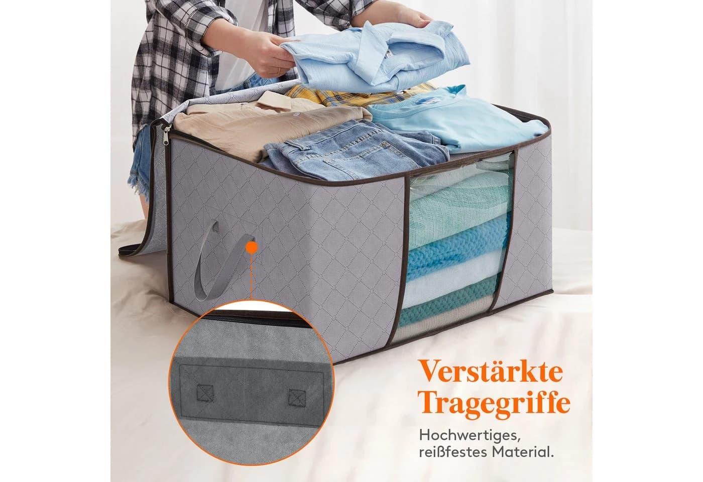 Lifewit Kleiderschutzhülle 120L Aufbewahrungstasche 4er-Set - Bild 3