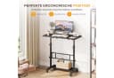 Dripex Schreibtisch Höhenverstellbar 80x40 cm Schwarz Bild 1