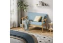 OUNUO 2-Sitzer Sofa Hellblau Skandinavisch Modern Bild 3