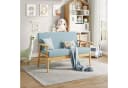 OUNUO 2-Sitzer Sofa Hellblau Skandinavisch Modern Bild 4
