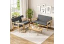 OUNUO 2-Sitzer Sofa Modern Skandinavisch Dunkelgrau Bild 4