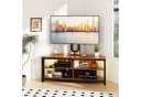 Dripex TV Lowboard Eckschrank mit Halterung und LED Bild 1