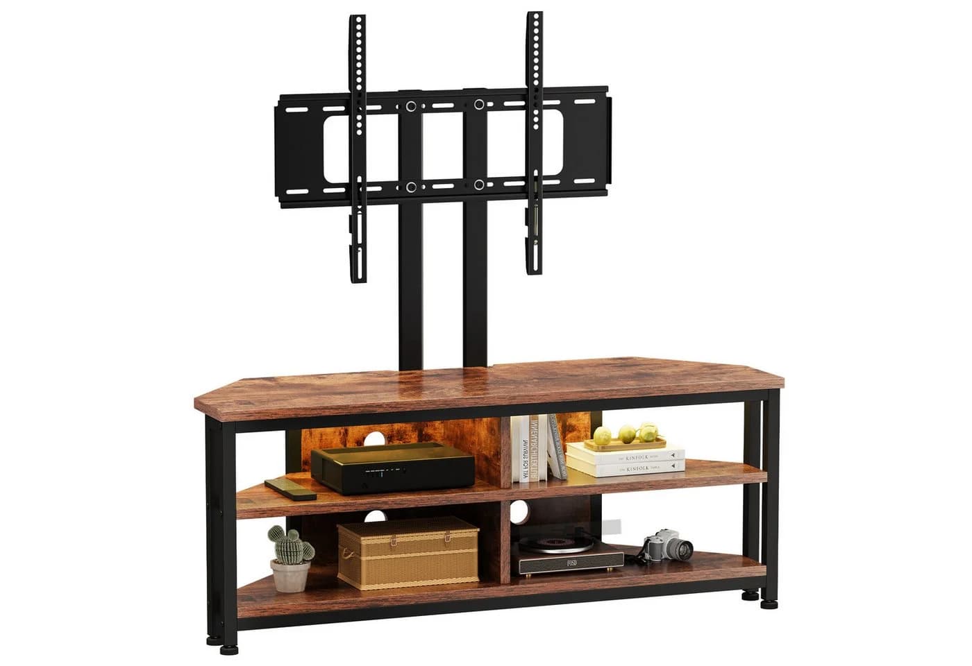 Dripex TV Lowboard Eckschrank mit Halterung und LED - Bild 2