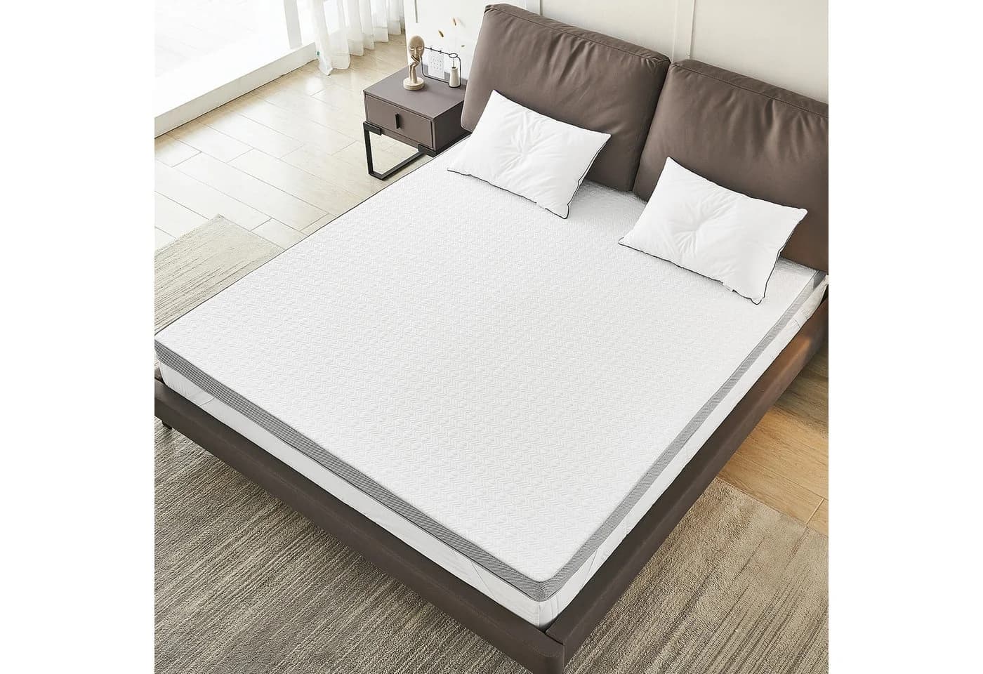 Vesgantti Matratzen Topper 7,5 cm Gel Memoryschaum H2-H3 90x200 cm