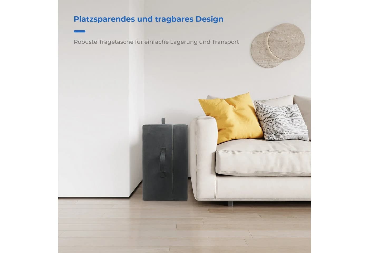 OUNUO Klappmatratze 3-teilig 10 cm mit Aufbewahrungstasche - Bild 4