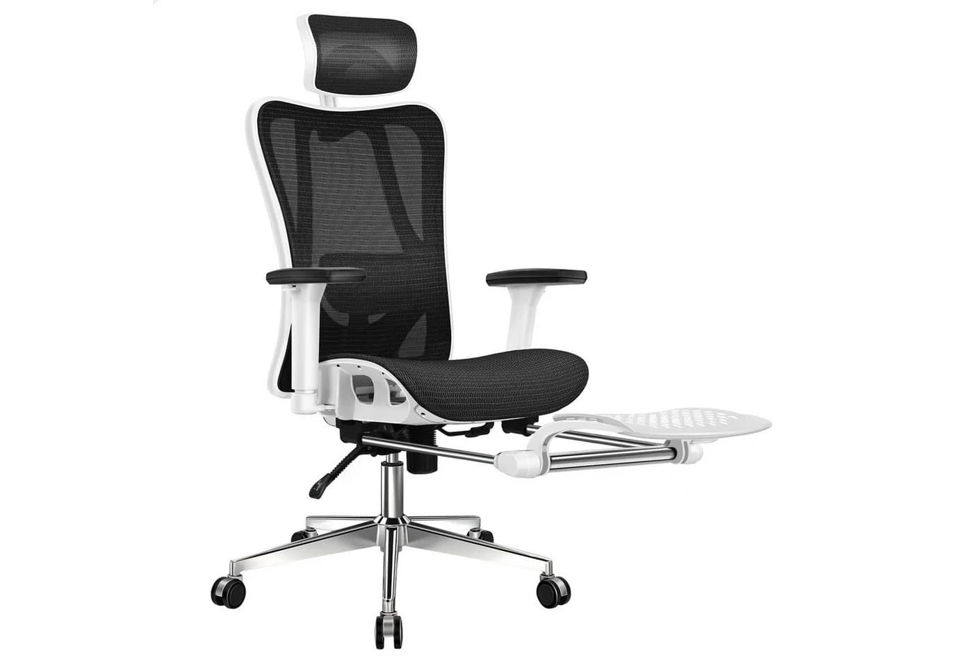 ALFORDSON Bürostuhl Ergonomischer Netzstuhl mit 3D-Armlehne Schwarz - Bild 2