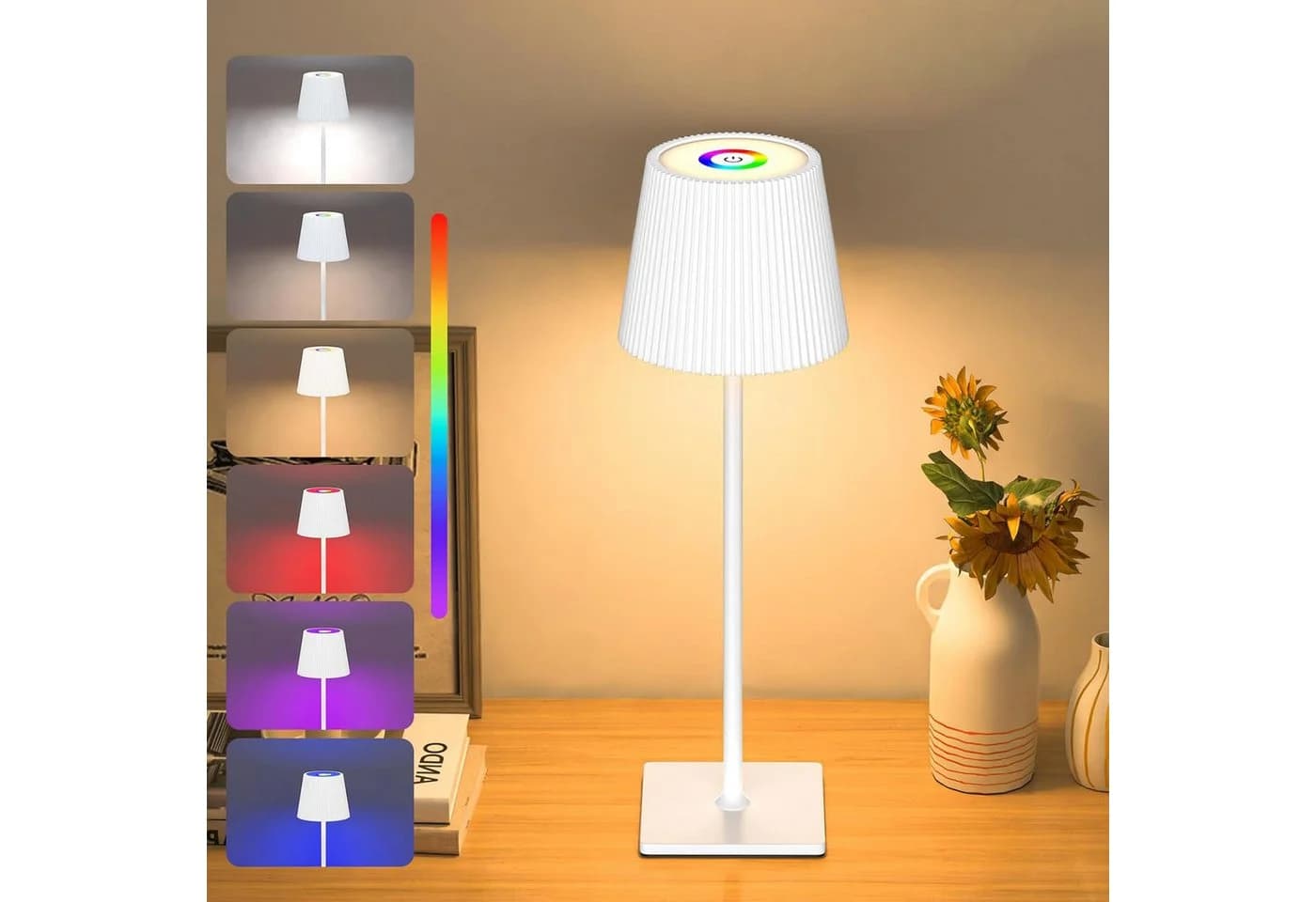 skelo LED Tischleuchte RGB 3 Farbtemperatur Dimmbar - Bild 2