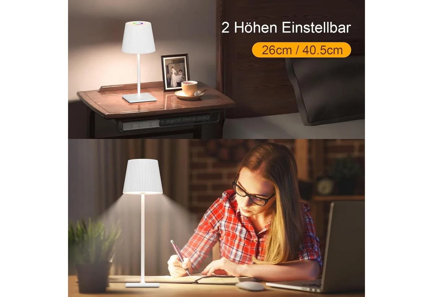 skelo LED Tischleuchte RGB 3 Farbtemperatur Dimmbar - Bild 5