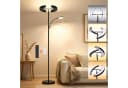 Lujasi LED Stehlampe Schwarz mit Fernbedienung und Leselicht Bild 2