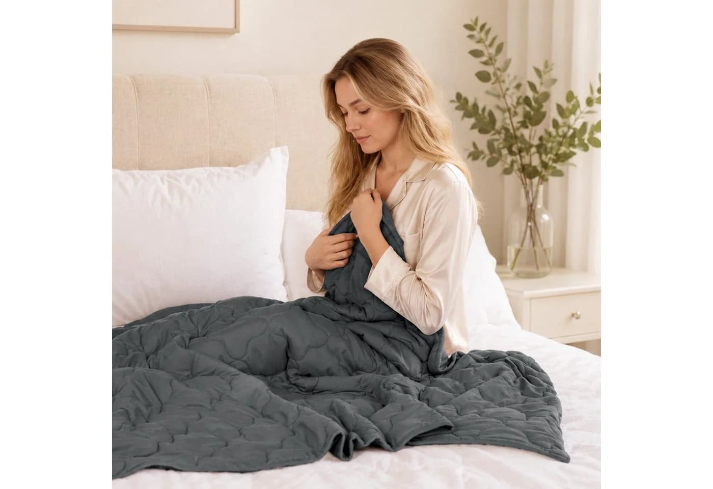 Good Nite Gewichtsdecke Grau 6 kg Anti-Stress Therapiedecke - Bild 4