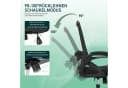 Milacyee Bürostuhl Ergonomisch mit Armlehnen, Wippfunktion, 150kg, Schwarz Bild 1