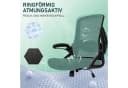 Milacyee Bürostuhl Ergonomisch mit Armlehnen, Wippfunktion, 150kg, Schwarz Bild 4