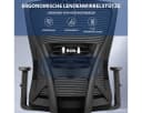 Ergonomischer Bürostuhl mit Netzbezug und Rollen Bild 5